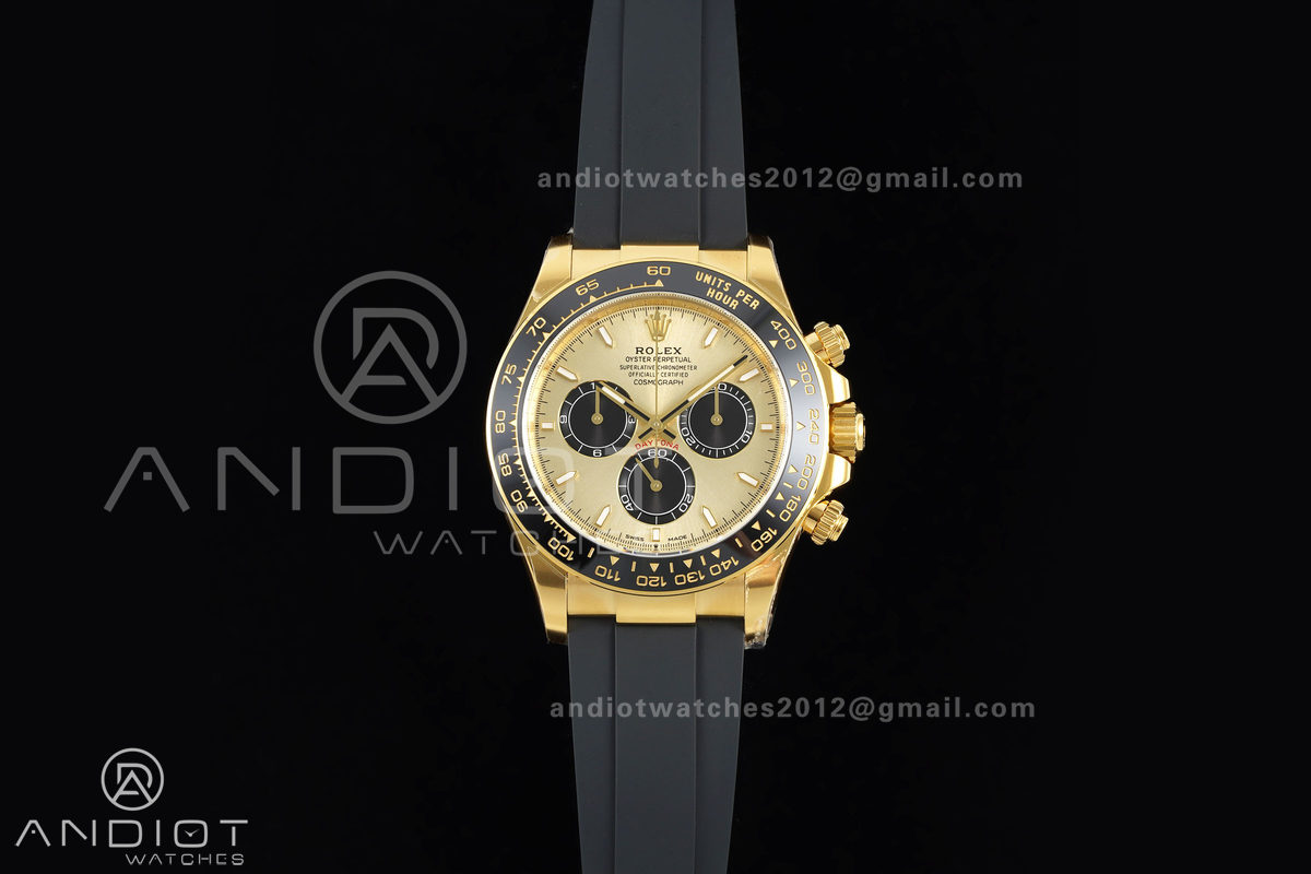 Daytona 126518 VF 1:1 Best Edition YG/Black Dial on Oysterflex Strap DD4131